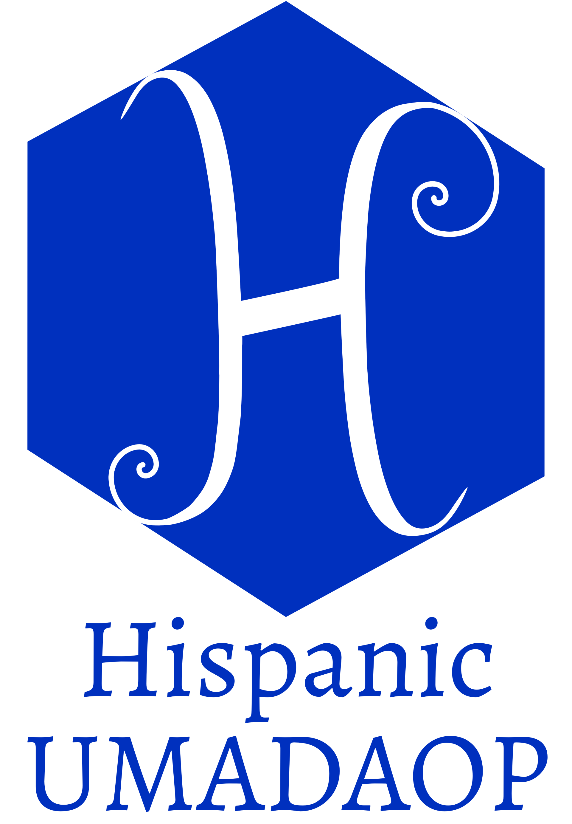 Hispanic UMADAOP Blue Letters